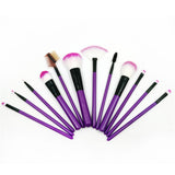 High Quality 12 pcs. make up brush set with travel case