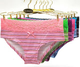 Full stripe pattern style lady panty 86796