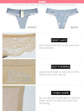 Ice Silk Seamless Lace Thongs Panties 87301