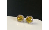 Luxury Square Zircon Stud Earrings