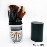 High Quality 12 pcs. make up brush set with travel case