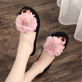 Flower Soft Bottom Wear Holiday Beach Sandals Slippers