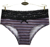 Full stripe pattern style lady panty 86796