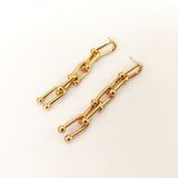 U Shape Chain Earrings