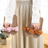 Cute Bowknot Linen Slippers