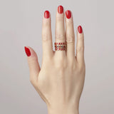 Cute Enamel Solid Color Heart Rings
