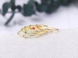 Minimalist Solitaire 14k Gold Plated AAA CZ Zircon Ring R246