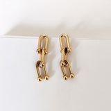 U Shape Chain Earrings