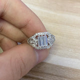 ICAHKYRA0610 3A Zircon wedding engagement Rings