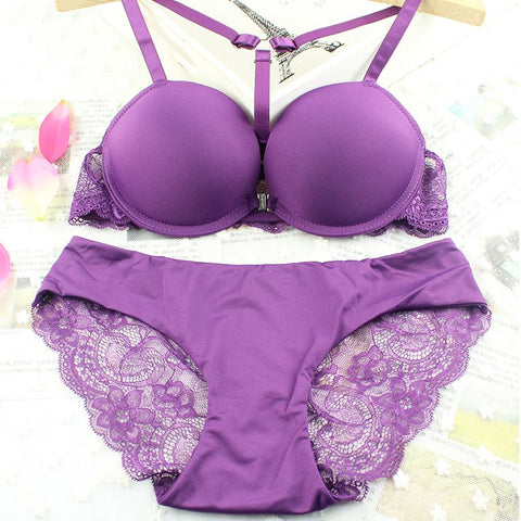 2038 Purple Bra Set
