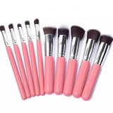 Kabuki 10 Pcs Professional Make Up Brush Set