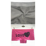 Love Heart Printed Boyshort Panties for Women 89216