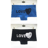 Love Heart Printed Boyshort Panties for Women 89216