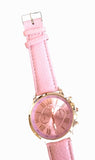 PU Leather Strap Running Vogue Analog Wrist Watch