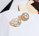 ICAHKYED0402 18K Gold Plated 3A Zircon earrings for Women Stud Earring