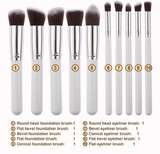 Kabuki 10 Pcs Professional Make Up Brush Set