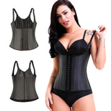 25 Steel Boned Slimming Corset Workout Girdle Vest Latex Body Shaper