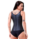 25 Steel Boned Slimming Corset Workout Girdle Vest Latex Body Shaper