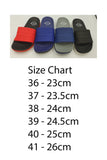 Runningvogue two tone Royal Blue and Black Sole Slides