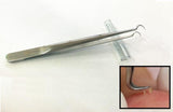 Bend Curved Stainless Steel Whitehead Blackhead Remover Tool