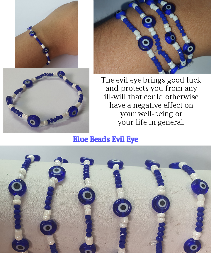 Blue Beads Evil Eye