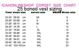 25 Steel Boned Slimming Corset Workout Girdle Vest Latex Body Shaper