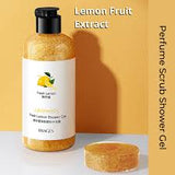 Images Fruit Extract Bath Scrub Perfume Body Wash SPA Shower Exfoliate Cream Men Women 300ml