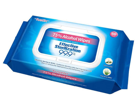 Fustin 75% Alcohol Wipes 99.9% 50 sheets