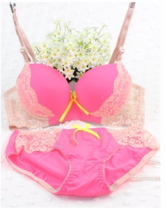 2269 Neon Pink Bra Set